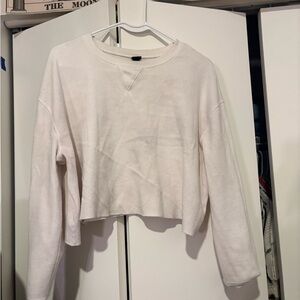 Wild Fable white Cropped Sweatshirt